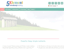 Tablet Screenshot of 5elementenergyhealing.com